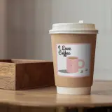 Paper Coffee Cup Labels